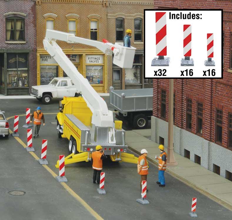 Walthers SceneMaster 949-4169 | Construction Lane Markers | HO Scale
