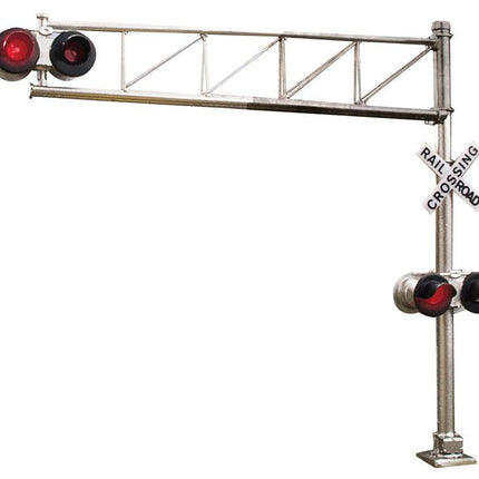 Walthers SceneMaster 949-4332 | Post-1960s Cantilever Grade Crossing Signal | HO Scale