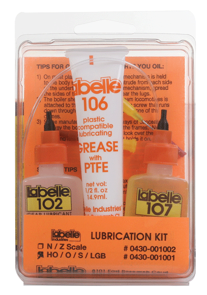 Labelle 1001 | Complete Lubricant Set | HO, O, S, On30, Large Scale