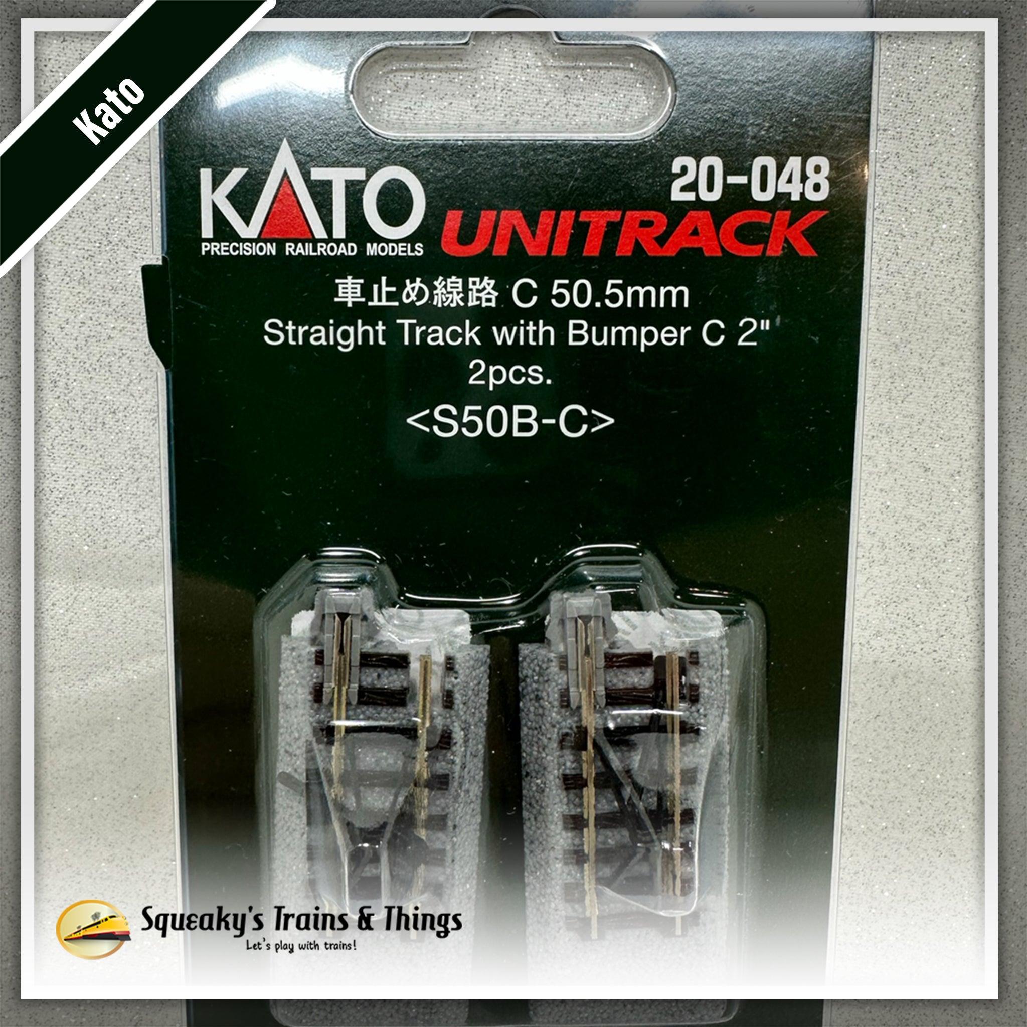 Kato 20-048 | Unitrack 50.5mm 2.0" Straight Track with Bumper 'C' | N Scale