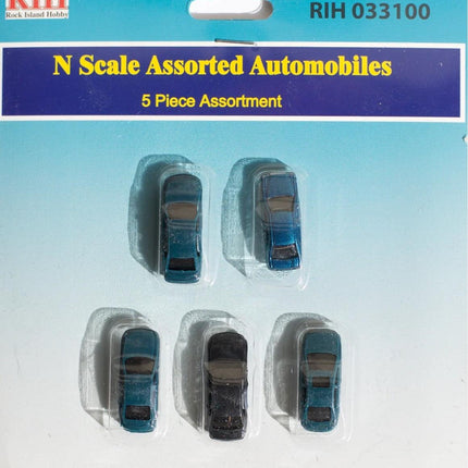 Rock Island Hobby 033100 | Assorted Automobiles (5) | N Scale