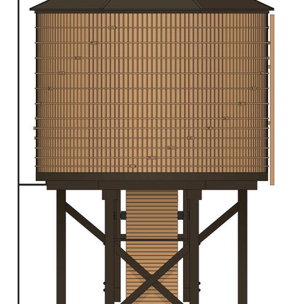 Broadway Limited 7926 | Water Tower - Weathered Brown | HO Scale