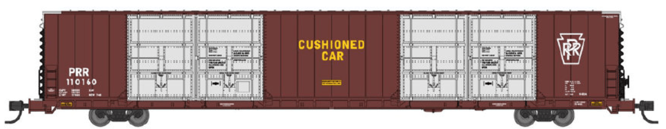 Bluford Shops 87331 | 86' Quad Door Boxcar - Pennsylvania Railroad #110138 | N Scale