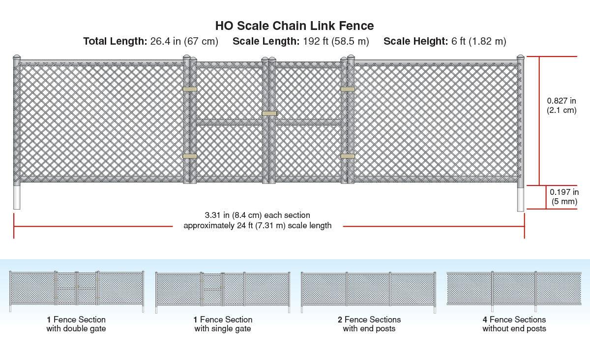 Woodland Scenics 2983 | Chain Link Fence | HO Scale