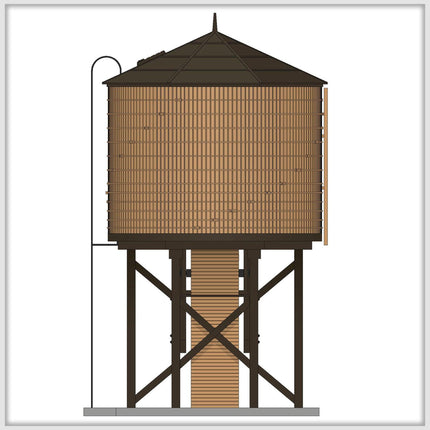 Broadway Limited 7910 | Operating Water Tower w/ Sound - Weathered Brown - Unlettered | HO Scale