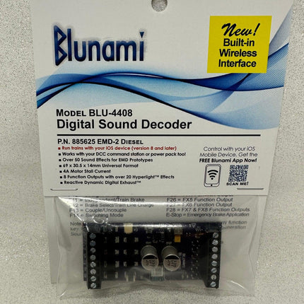 SoundTraxx 885625 | BLU-4408 Blunami EMD-2 Diesel Sound Decoder | Multi Scale