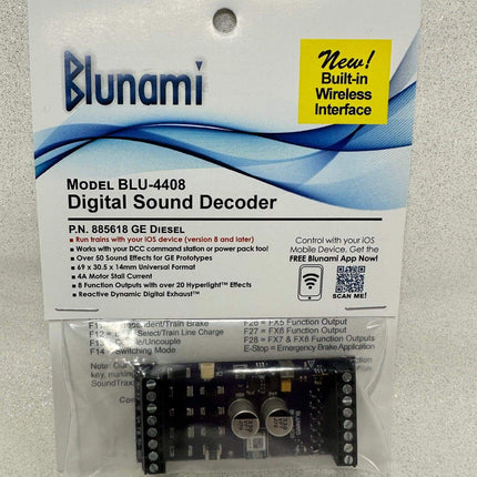 SoundTraxx 885618 | BLU-4408 Blunami GE Diesel Sound Decoder | Multi Scale