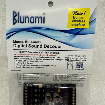 SoundTraxx 885617 | BLU-4408 Blunami EMD Diesel Sound Decoder | Multi Scale