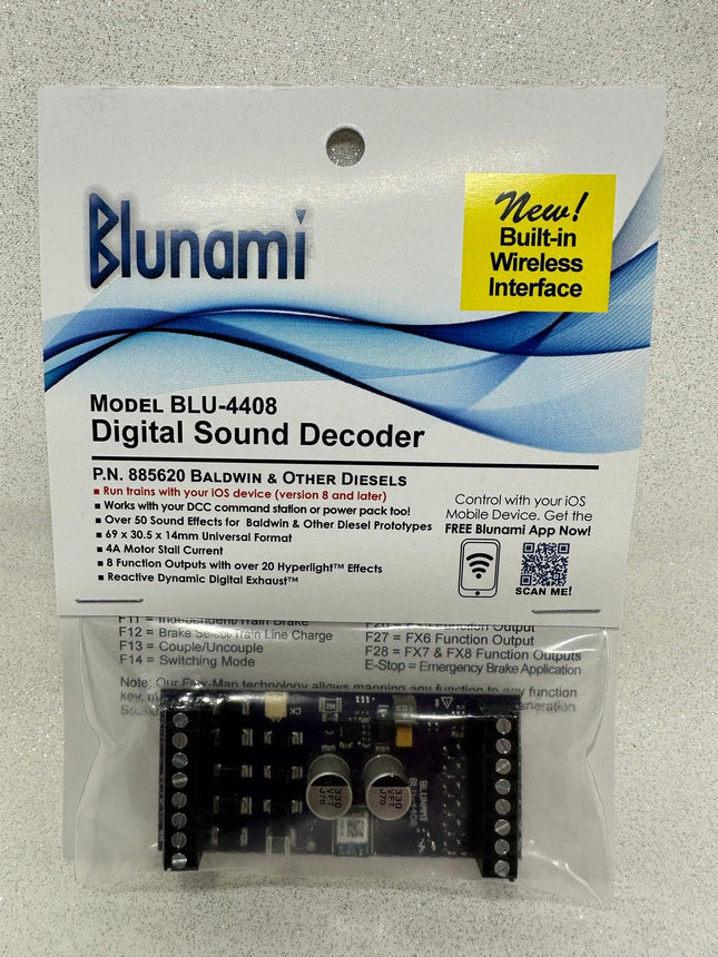 SoundTraxx 885620 | BLU-4408 Blunami Baldwin & Other Diesel Sound Decoder | Multi Scale