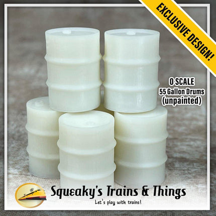 Squeaky's Trains 72 | 55 Gallon Drums | O Scale