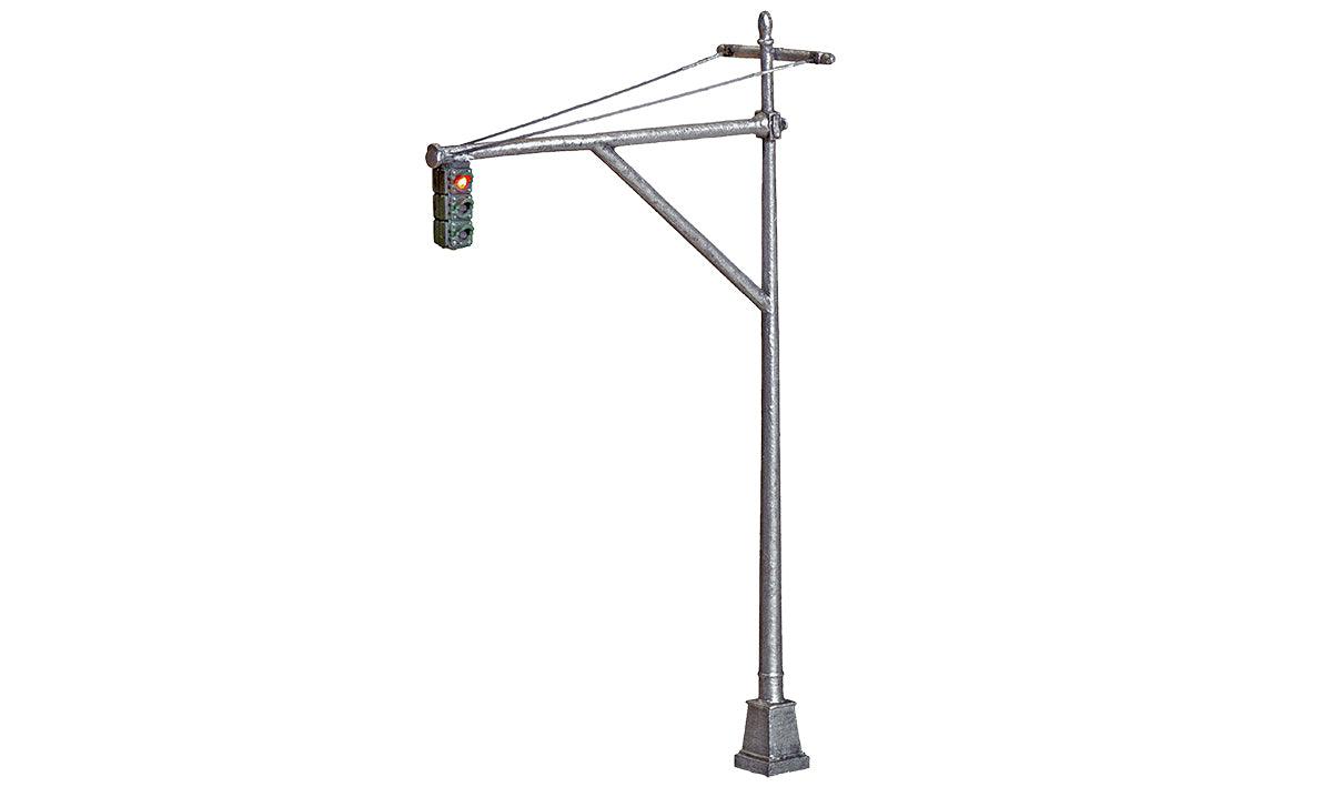 Woodland Scenics 5653 | Just Plug Lighting System - Mast Arm Traffic Lights | O Scale