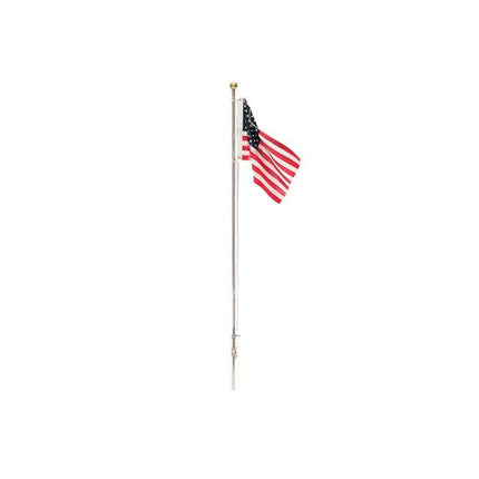 Woodland Scenics 5951 | Just Plug Lighting System - Medium Flag Pole with U.S. Flag | Multi Scale