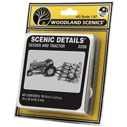 Woodland Scenics 208 | Seeder & Tractor (1938-1946) Kit | HO Scale
