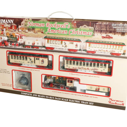 Bachmann 25023 | Norman Rockwell's American Christmas Train Set | On30 Scale