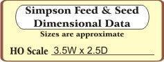 Bar Mills 742 | H.J.Simpson Feed & Seed | HO Scale