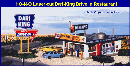 Blair Line 182 | Dari-King Drive In Restaurant - Laser Cut Kit | HO Scale