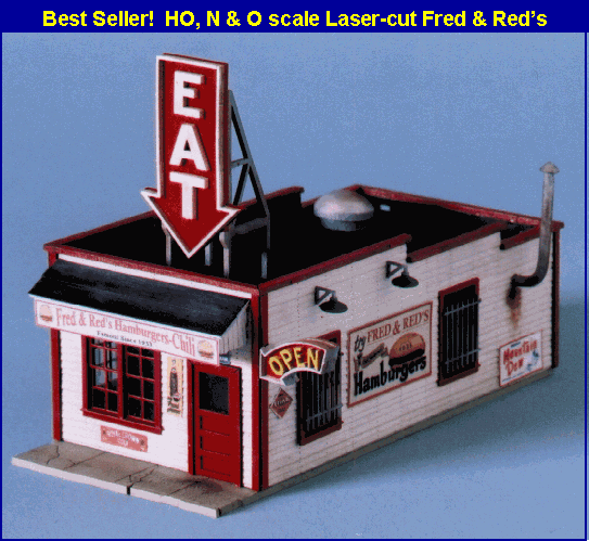 Blair Line 190 | Fred & Red's Cafe - Laser Cut Kit | HO Scale