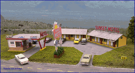 Blair Line 2001 | Sunset Motel - Laser Cut Kit | HO Scale