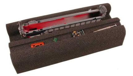 Bowser Trains 22 | Foam Work Cradle | Locomotive & Freight Car Tool | HO Scale
