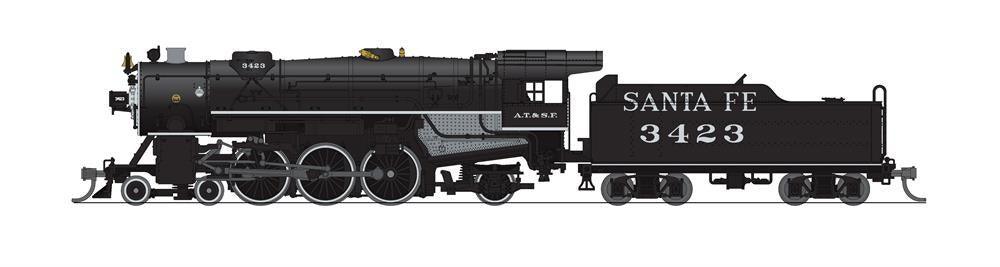 Broadway Limited 6920 | Heavy Pacific 4-6-2, ATSF 3423, As Appears Today, Paragon4 Sound/DC/DCC | N Scale