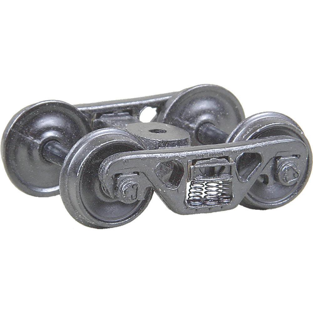 Kadee 513 | A.S.F.® 100-ton Roller Bearing Trucks with 36" Smooth Back Wheels - Metal Fully Sprung (HO Scale)