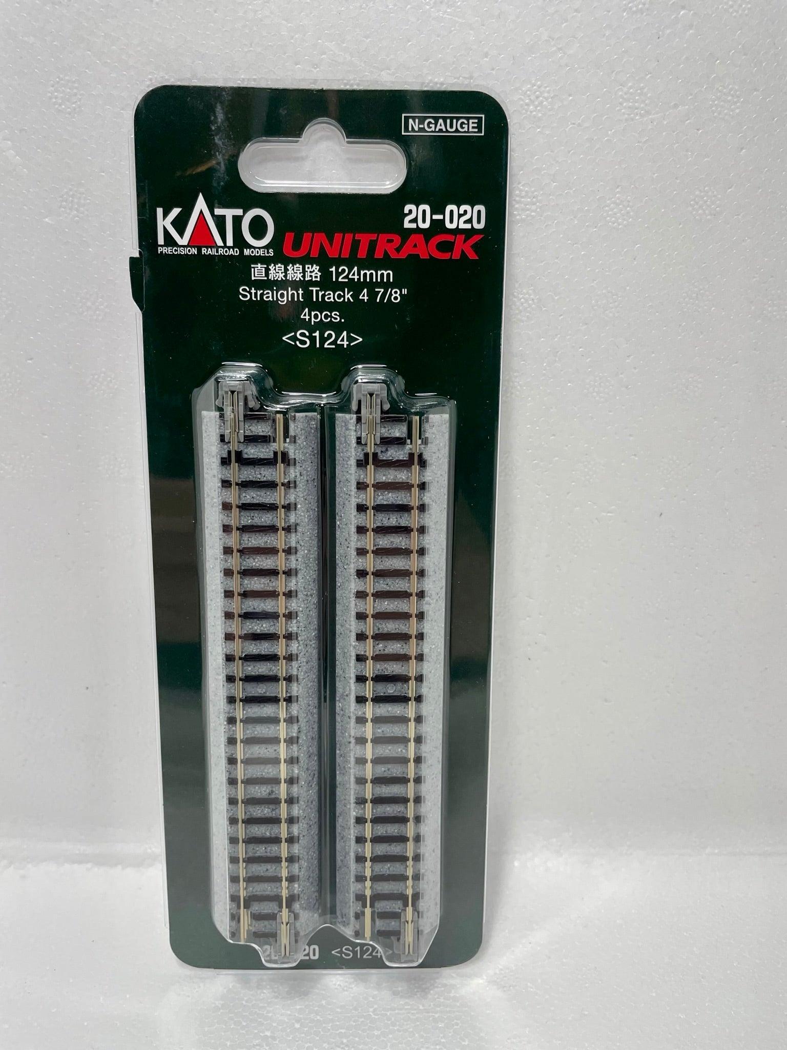 Kato 20-020 | Unitrack 124mm (4 7/8") Straight Track [4 pcs] | N Scale