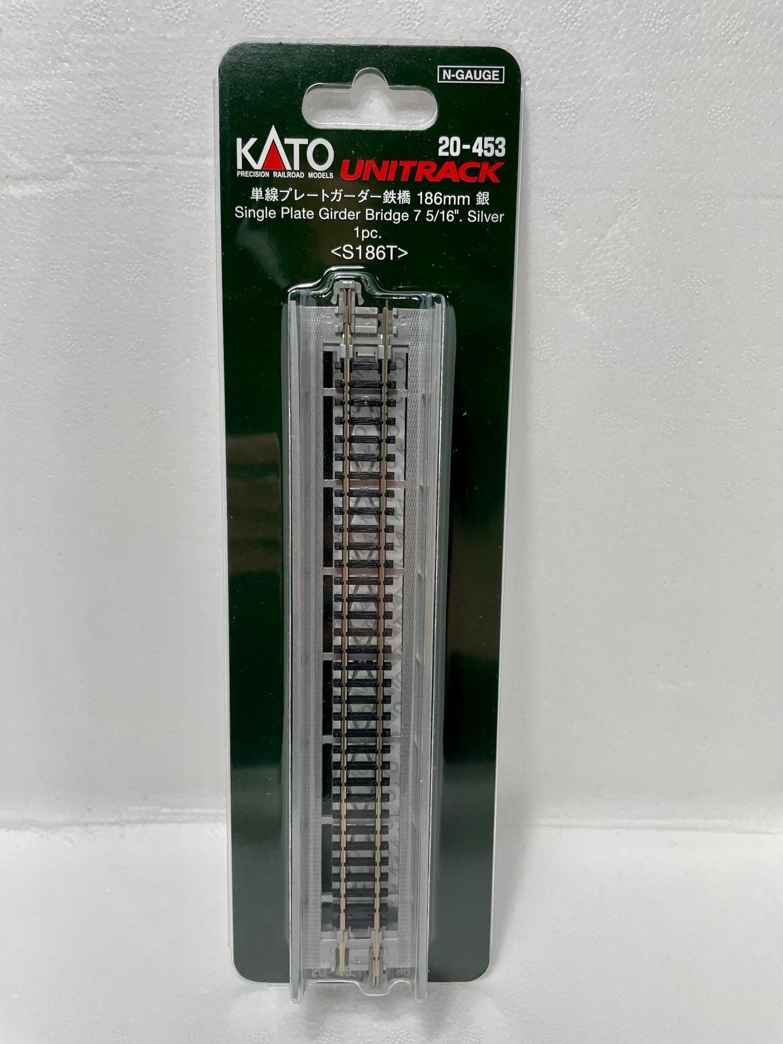 Kato 20-453 | Unitrack 186mm (7 5/16") Single Plate Girder Bridge - Silver [1 pc] | N Scale