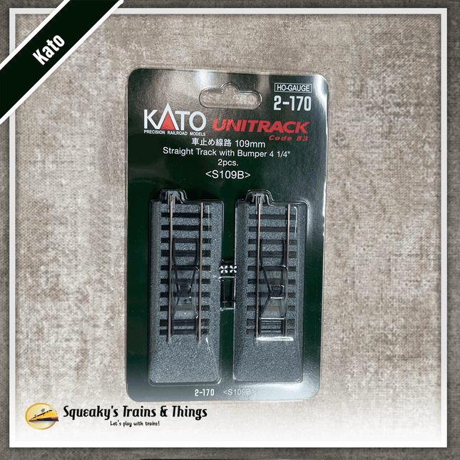 Kato 2170 | Unitrack 109mm (4 1/4") Bumper Track [2 pcs] | HO Scale