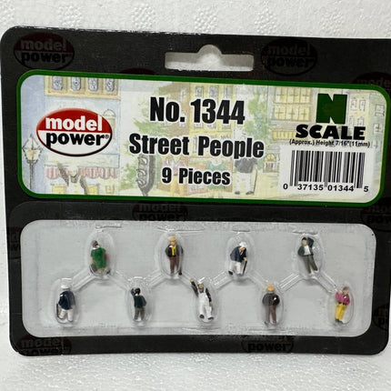 Model Power 1344 | Street People Figures (9) | N Scale