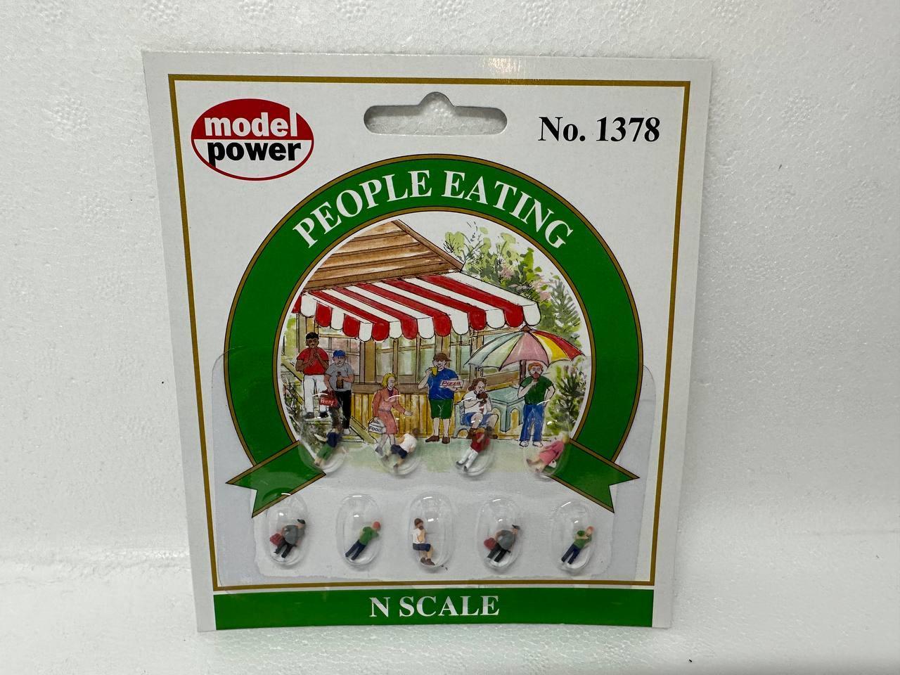 Model Power 1378 | People Eating Figures (9) | N Scale