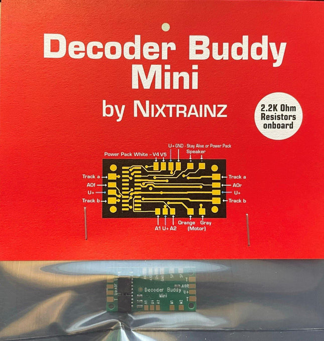 NixTrainz | Decoder Buddy Mini (2.2k Ohm Resistors Onboard)