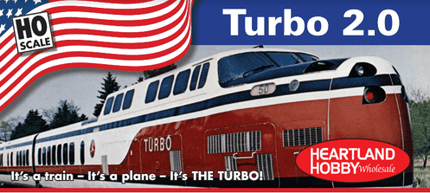 Rapido 203509 | UAC TurboTrain (DC/DCC/SOUND) Amtrak (3 Car Set) | HO Scale