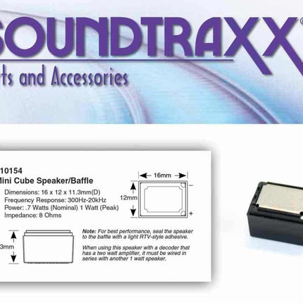SoundTraxx 810154 | Mini Cube Oval Speaker/Baffle