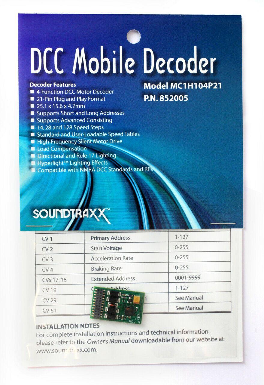 SoundTraxx 852005 | DCC Mobile Decoder MC1H104P21