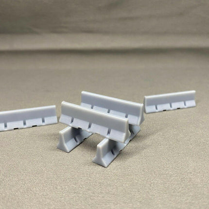 Squeaky's Trains | Temporary Concrete Barriers | HO Scale