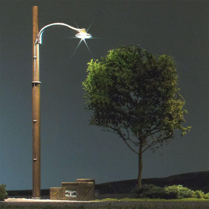 Woodland Scenics 5630 | Just Plug Lighting System - Wooden Pole Street Lights | HO Scale