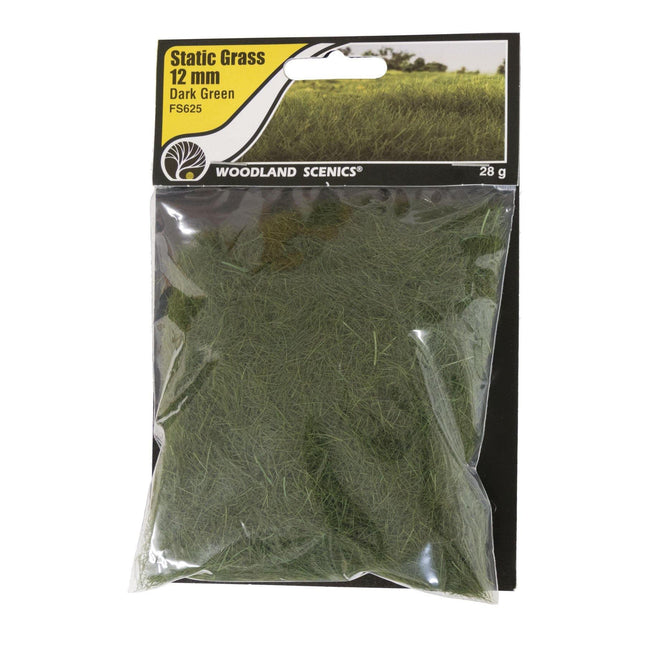 Woodland Scenics 625 | Static Grass Dark Green 12mm | Multi Scale